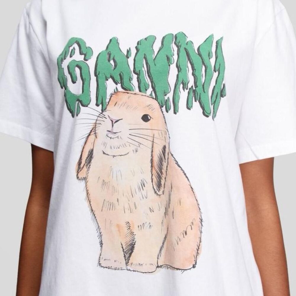 Ganni Women's White T-shirt